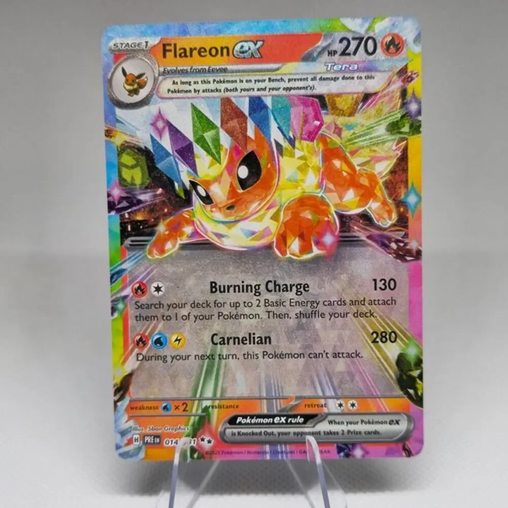 Flareon ex #14 PRE Prismatic Evolutions holo Pokemon